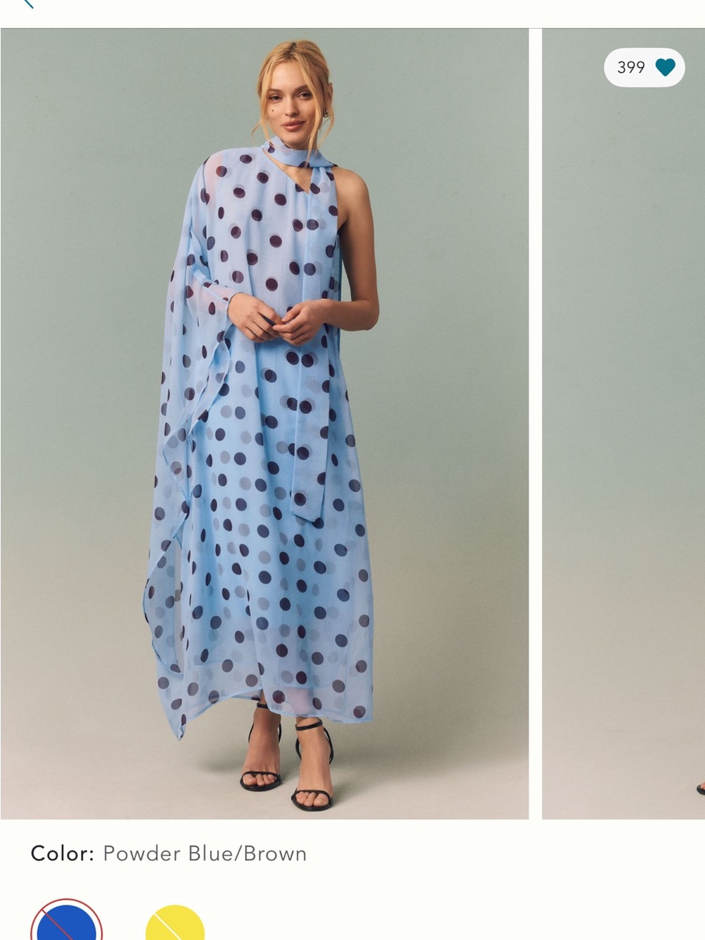 Endless Rose Light Blue Chiffon Dress
